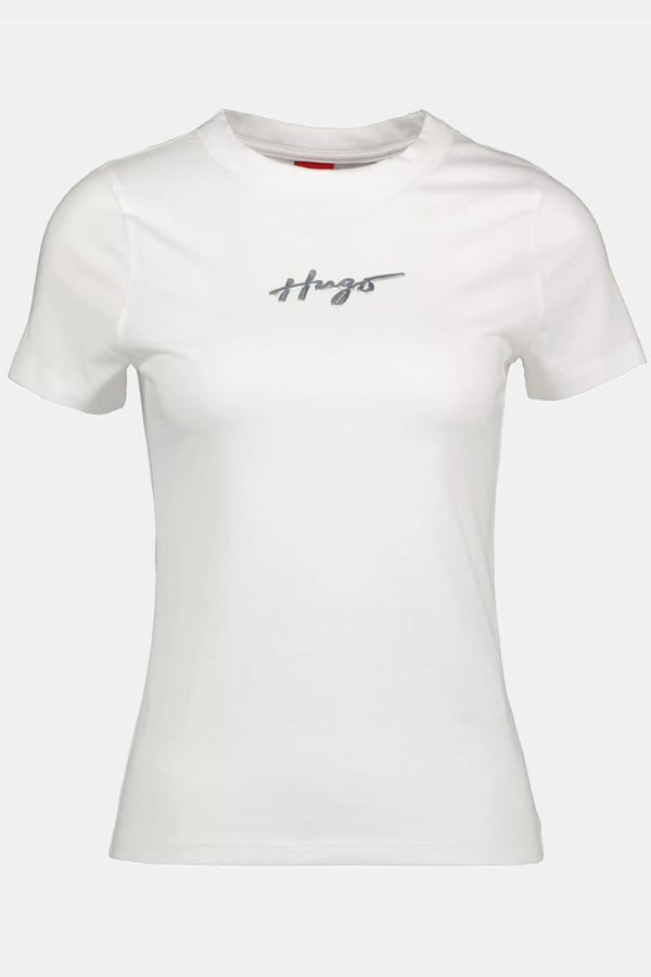 ΜΠΛΟΥΖΑ T-SHIRT HUGO - 100 ΛΕΥΚΟ